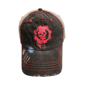 Gears of War 2 Adjustable Hat Men's Baseball Cap Black Red